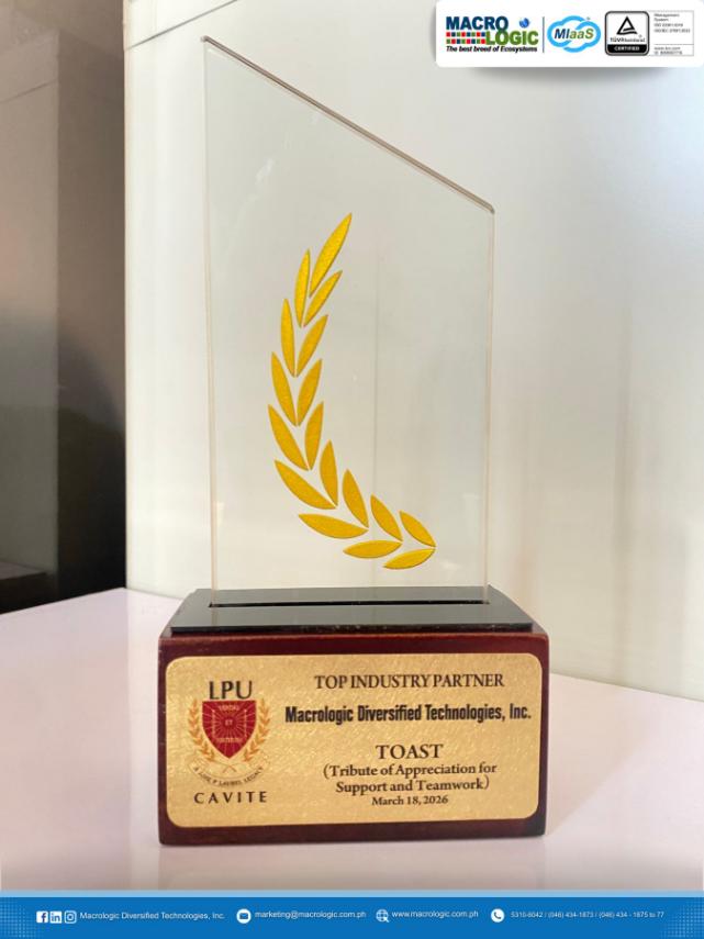 Macrologic Top Industry Partner Award - LPU